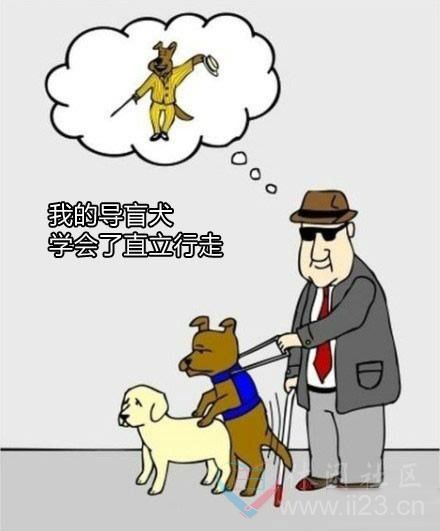 讽刺漫画,寓意很深刻噢.